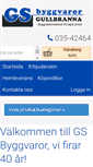 Mobile Screenshot of gsbyggvaror.se