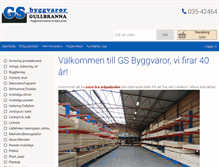 Tablet Screenshot of gsbyggvaror.se